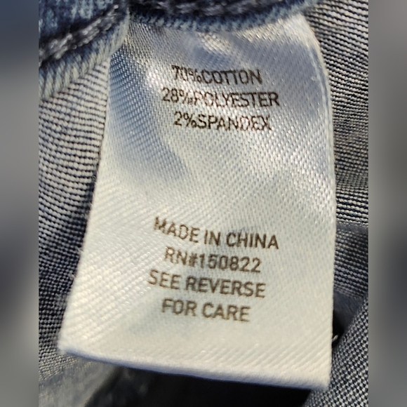 Zoe + Phoebe Slim Boot High Rise Medium Wash Blue Jeans Women's 12 - Picture 10 of 10